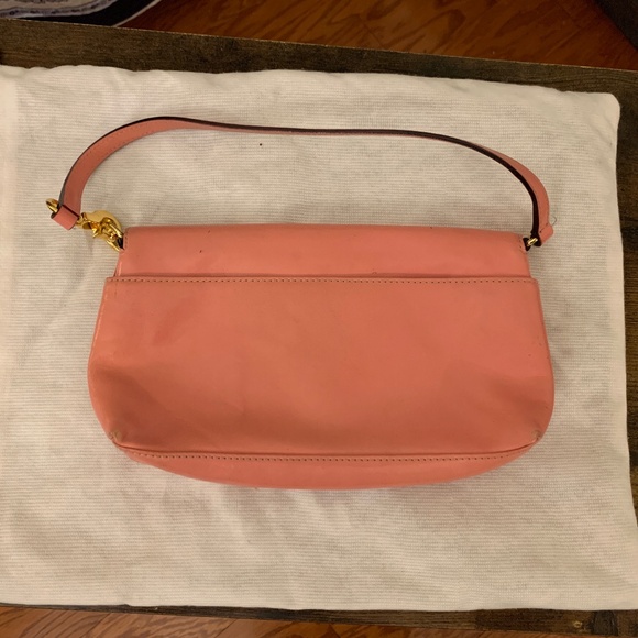 Vintage Kate Spade Purse / Clutch - Pink / Green Interior - Picture 5 of 16